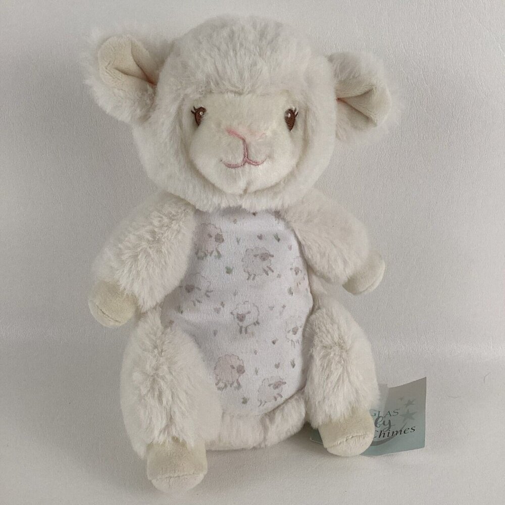 Douglas Baby Lovey Chimes Lamb 9" Plush Stuffed Animal Toy Chime Rattle Sheep - Picture 1 of 8